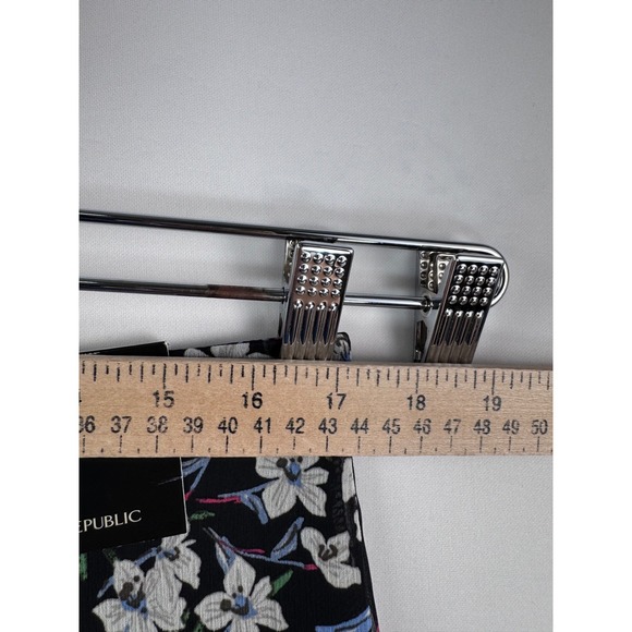 Banana Republic Black white Floral Maxi Skirt Size 10 Fairy boho whimsigoth - Picture 6 of 8